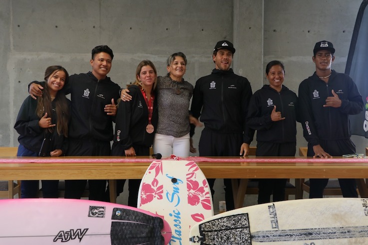 Surfistas oaxaqueños seleccionados nacionales al mundial estuvieron en Incude